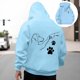 thumbnail image 1 of WILLBEST Sudaderas En Pareja Sudadera con Capucha Casual con Estampado De Cachorro Adorable para Otoño e Invierno Moda Cómoda Sudadera Holgada XXGrande, 1 of 4
