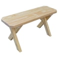 thumbnail image 2 of Yellow Pine Picnic Crossleg Bench Size 5ft, 6ft, 8ft, 2 of 20