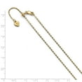 thumbnail image 2 of Leslie's 925 Sterling Silver Gold-plated Adjustable 1.4mm Cable Chain; 22 inch; for Adults and Teens; for Women and Men, 2 of 2