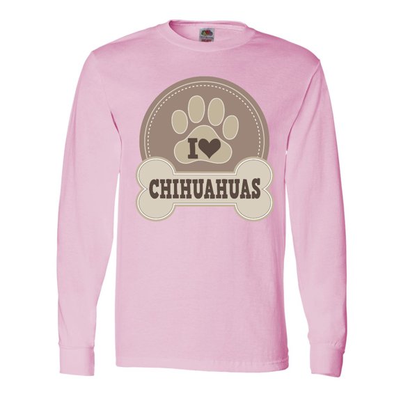 Inktastic I Love My Chihuahua Dog Long Sleeve T-Shirt