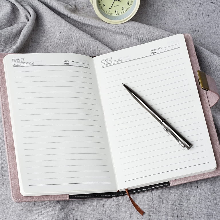 WEMATE Vintage Lock Diary Journal with Pen, A5 Pink photo 3