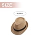 thumbnail image 2 of Sombrero de jazz con circunferencia de 56-58 cm, sombrero de paja, sombrero de copa para hombres y mujeres, protector solar de verano, sombrero para el sol al aire libre, 2 of 5