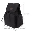 thumbnail image 2 of HOOWIFFY Black Backpack Diaper Bag for Travel Storage with Large Capacity and Professional Design, 2 of 6