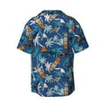 thumbnail image 2 of Haiem Hawaiian Style Men's Casual Shirts Short Sleeve Button Down Shirts Fashion Textured Summer Beach Shirt-Large, 2 of 7