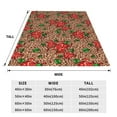 thumbnail image 3 of Bingfone Rose Mix Leopard 1 Print Flannel Fleece Blanket Throw Blanket for Bed,Sofa,Couch,Travel,Camping(50"x40" ), 3 of 8