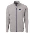 thumbnail image 2 of Men's Cutter & Buck Gray Old Dominion Monarchs Adapt Eco Knit Hybrid Recycled Full-Zip Jacket, 2 of 3