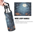 thumbnail image 4 of 1000ml Vacuum Insulated Sports Water Bottle with Foldable Straw Stainless Steel Portable Thermos Cup Cartoon Style Spider Web, 4 of 7