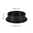 thumbnail image 2 of Uxcell 6" Duct Connector Flange ABS Ducting Airflow Tube Vent Connector Black, 2 of 6