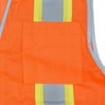 thumbnail image 4 of Radians Sv6H Type R Class 2 Heavy Duty Two Tone Mesh Surveyor Vest With Solid Pockets, Orange, 5X-Large, 4 of 7