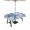 Denim, Steel, White, variant on Aqua Coastal Table Cloth Rectangle Outdoor Tablecloth, Beach Starfish Nautical Coral Shell Summer Waterproof Table Cover with Umbrella Hole and Zipper for Party/Dining/Patio/Wedding 54x54 Inch