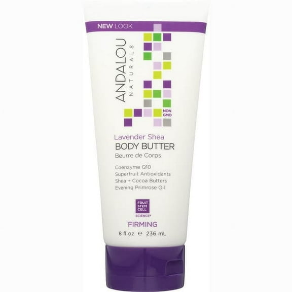 Andalou Naturals Firming Body Butter - Lavender Shea 8 fl oz Cream