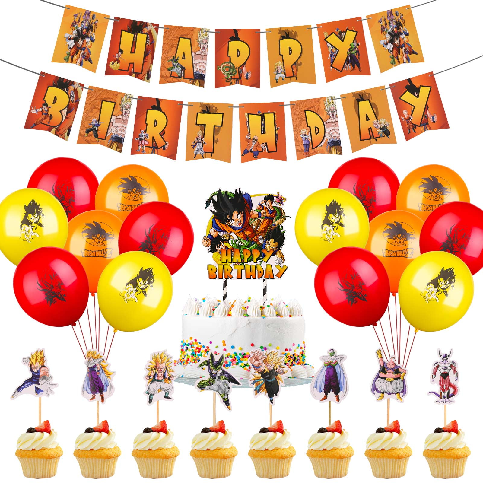 Fiesta Temática carácter Cupcakes/Cake Toppers-Ideal Cumpleaños De 12 o 24 Pcs