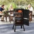 thumbnail image 4 of Costway 40'' Vertical BBQ Smoker w/Built-in Thermometer Adjustable Air Dampers for Party, 4 of 10