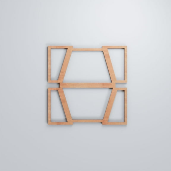 Ekena Millwork 7 3/8"W x 7 3/8"H x 1/4"T Extra Small Greeley Decorative Fretwork Wood Wall Panels, Cherry