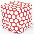 thumbnail image 1 of Majestic Home Goods Large Polka Dot Indoor Ottoman Pouf Cube, 1 of 2