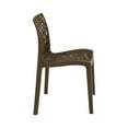 thumbnail image 2 of Gruvyer Spider Web Stacking Outdoor-Indoor Side Chair, Mocha - Set of 2, 2 of 4