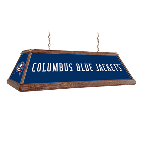 

Columbus Blue Jackets: Premium Wood Pool Table Light