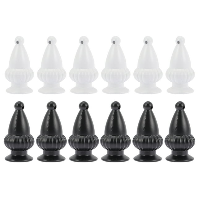 Miangastore Lamp Finials 12Pcs 1.8In Round Aluminum Alloy Lamp Finial Cap For Coffee Shop