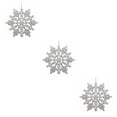thumbnail image 2 of Yuarrent 12 piezas Home Hotel al aire libre Navidad copo de nieve decoración colgante vacaciones festival fiesta reutilizable plata Plata 3piezas Yuarrent CBP042903, 2 of 6