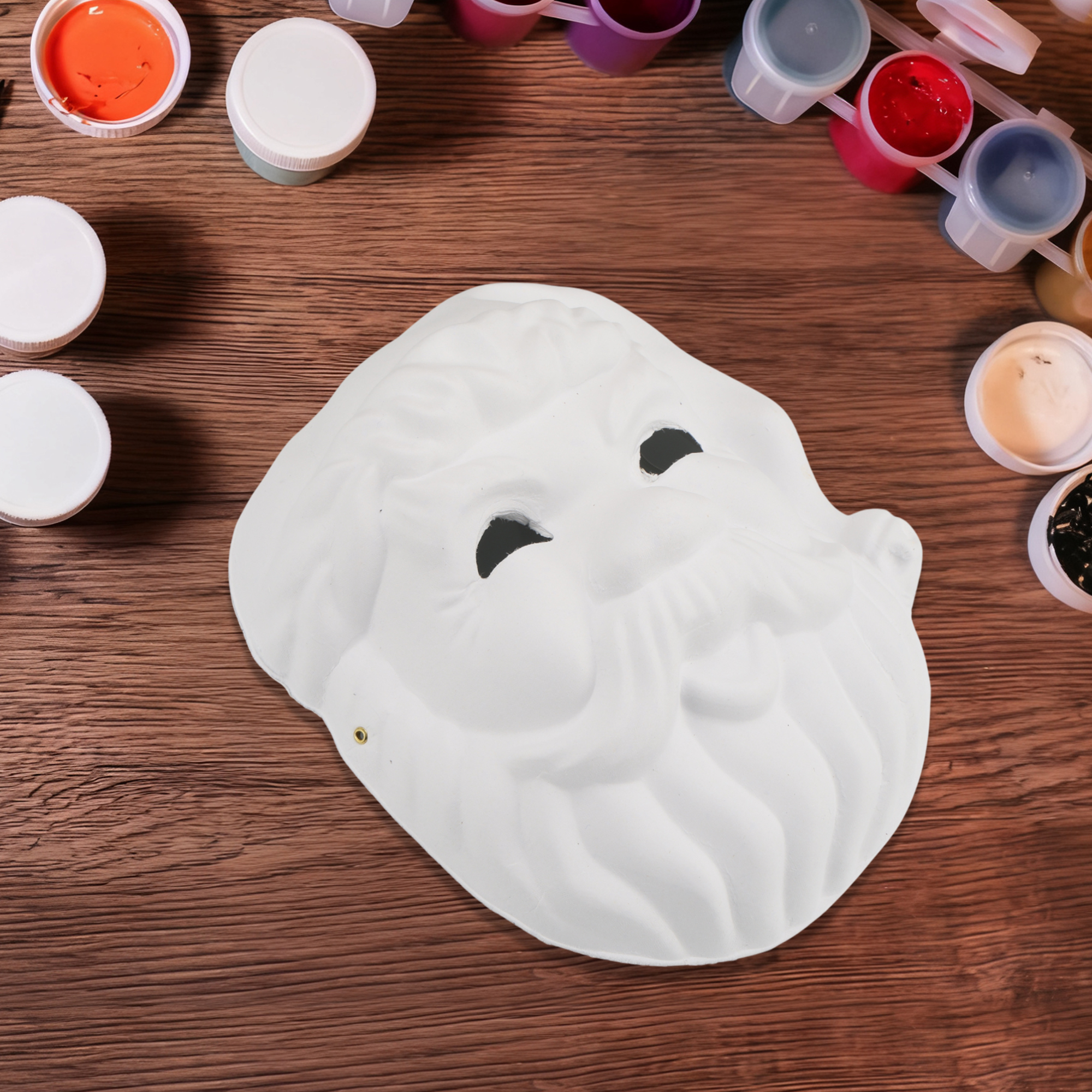 Unique Bargains 1 Pack Elegant Hand-Painted Party Mask White Pattern 7