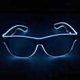 thumbnail image 2 of Máscara de lentes luminosos Sunnimix LED Traje de Halloween Blanco, 2 of 8