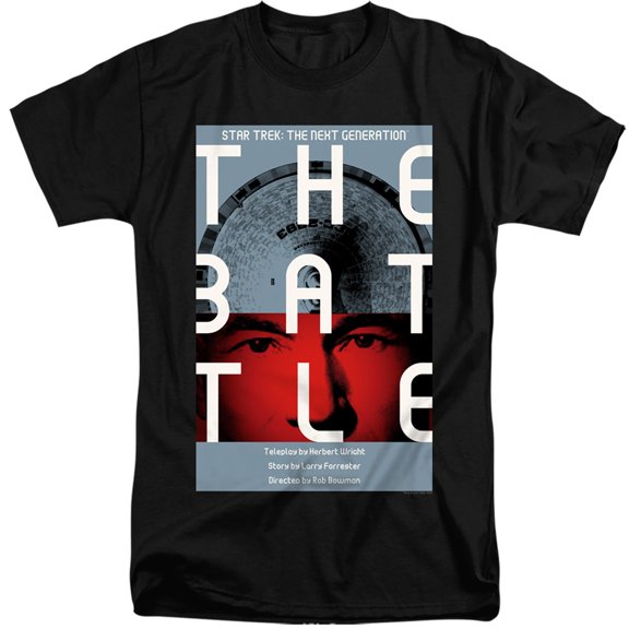 Star Trek Tng Season 1 Episode 9 Adult Tall T-Shirt 18/1 T-Shirt Black