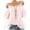 Pink, variant on Tejiojio Summer Dresses for Women Women Plus Size Strapless Lace Patchwork Short Sleeve O-Neck T-Shirt Blouse