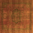 thumbnail image 1 of Ahgly Company Indoor Square Abstract Orange Modern Area Rugs, 7' Square, 1 of 4