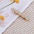 thumbnail image 5 of Unique Bargains 1 Pc Hair Barrettes Grace Crystal Spring Clip Hairpin Barrette Clip White, 5 of 5