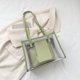 thumbnail image 3 of Bolso de mano para mujer, 2 unidades/juego, bolsa transparente de PVC para axila, bolsas de compras (verde) Ndcxsfigh Para Estrenar, 3 of 8