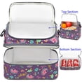 thumbnail image 4 of Bolsa de Almuerzo FlowFly Doble Piso Aislada Tote Grande Púrpura, 4 of 9