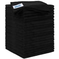 thumbnail image 1 of Homexcel Paño De Limpieza De Microfibra Negro, Paquete De 20 Toallas De Microfibra De 11,5 X 11,5 Pulgadas Para Automóviles, Paño De Lavado De Automóviles Ultra Absorbente, Sin Pelusa, Sin Rayas, Trap, 1 of 7