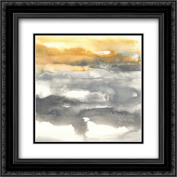 Any Direction I 2x Matted 20x20 Black Ornate Framed Art Print by Paschke, Chris