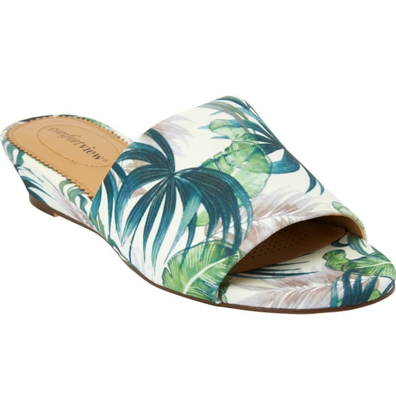 Comfortview Women's Wide Width The Capri Mule Shoes