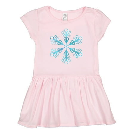 

Inktastic Icy Blue Winter Snowflake Gift Toddler Girl Dress