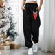 thumbnail image 5 of Pantalones estampados con bolsillos sueltos en la cintura elásticos informales para mujer a la moda Fridja  hfkajh101240, 5 of 7