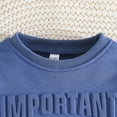 thumbnail image 4 of GYRATEDREAM Toddler Baby Boy Spring Clothes Letter Long Sleeve Sweatshirt Pullover Tops + Joggers Pants Outfit Set, 4 of 7