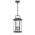 thumbnail image 3 of Millennium Lighting  Ellis 3 Light 18" Metal Outdoor Hanging Lantern Powder Coat Black Black, 3 of 4