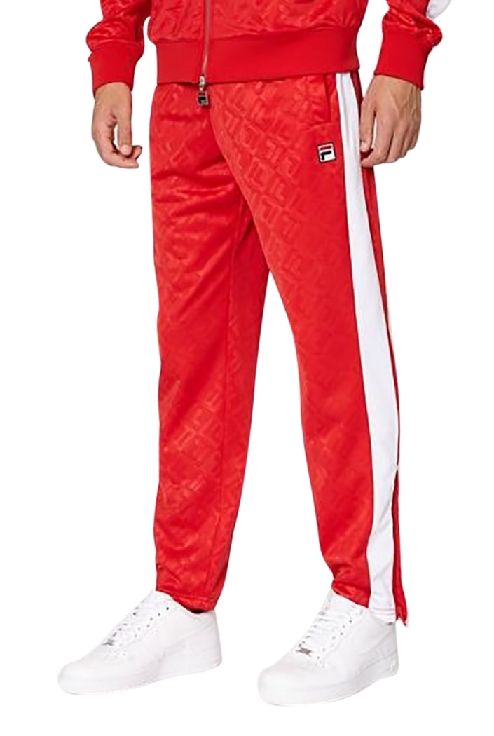 Elektrisk kantsten Landskab Fila Mens Reggie FILA Embossed Track Pants - Walmart.com