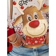 thumbnail image 4 of Gvmfive Women Christmas Sweatshirt Long Sleeve Holiday Pullover Tops, 4 of 4