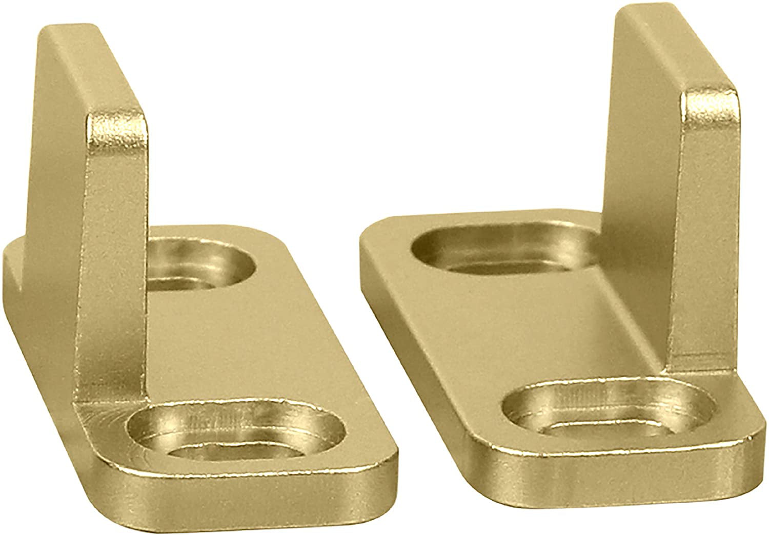 Brushed Gold National Hardware N700-113 Interior Sliding Barn Door Hardware Double Floor Guide 1 3/4 in