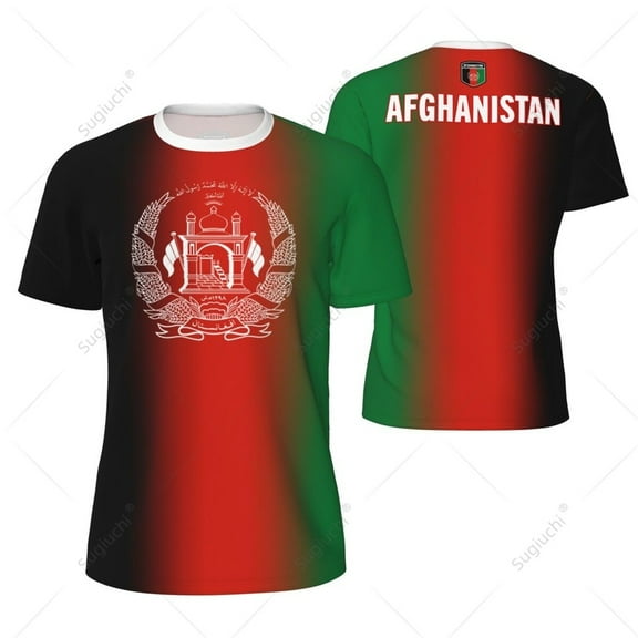 Custom Afghanistan Flag Mesh T-shirt For Running Bike Soccer Tennis Football Fitness Sports Tshirt Tees 3D Printed