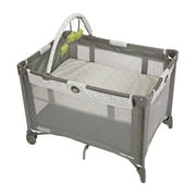 Graco Pack and Play On the Go Playard, Includes Full-Size Infant Bassinet, Push Button Compact Fold, Pasadena
