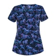 thumbnail image 1 of Danza sexy Las mujeres cimas de espuma casual espuma paisley impresión v cuello las cimas de enfermería del cuello de trabajo desgaste pullover suelto camisetas de ropa de vestir Danza sexy Casual suelto, 1 of 3
