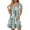 Green, variant on Yotami Women's Casual Dress with Pocket Floral Print Boho V-Neck Midi Dress Summer Short Sleeve Dress for Outdoor