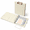 Beige-Mini 2in( 5.5" X 8.5"), variant on Mini 3 Ring Green Binder 2 Inch 5.5 X 8.5 Small Clipboard Binders Dividers With Tabs Linen Organizer For Office School