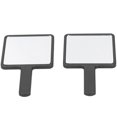 thumbnail image 3 of Handheld Makeup Mirror, Square Design Makeup Mirror, For Makeup Bag Black, 3 of 8