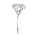 thumbnail image 4 of Rosec Jewels IGI Certified 2 Carat Teardrop Lab Grown Diamond Ring for Engagement- E-VS1 Quality, 925 Sterling Silver, US 4.00, 4 of 9