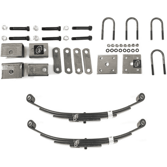 SOUTHWEST WHEEL USA Made 3,500 lbs. Trailer Axle Suspension Kit Incl. Leaf Springs, Hanger & U-Bolt kit