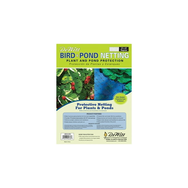 Dewitt Bird & Pond Netting 14 ft. L For Bird Black Assorted Plant/Pond